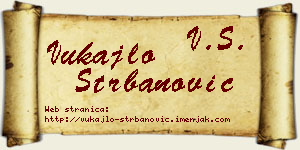 Vukajlo Štrbanović vizit kartica